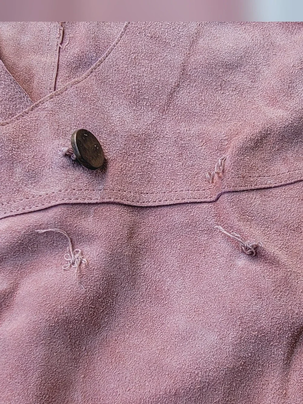 Free People Canyonlands Suede Leather Jumper Dress **missing Buttons*Pls Read